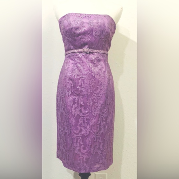Kay Unger Dresses & Skirts - EUC Kay Unger Nordstrom lavender lace tube dress Sz. 2